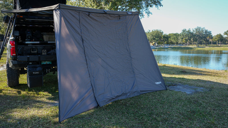 Taruca single awning wall awning wall panel lifestyle photo