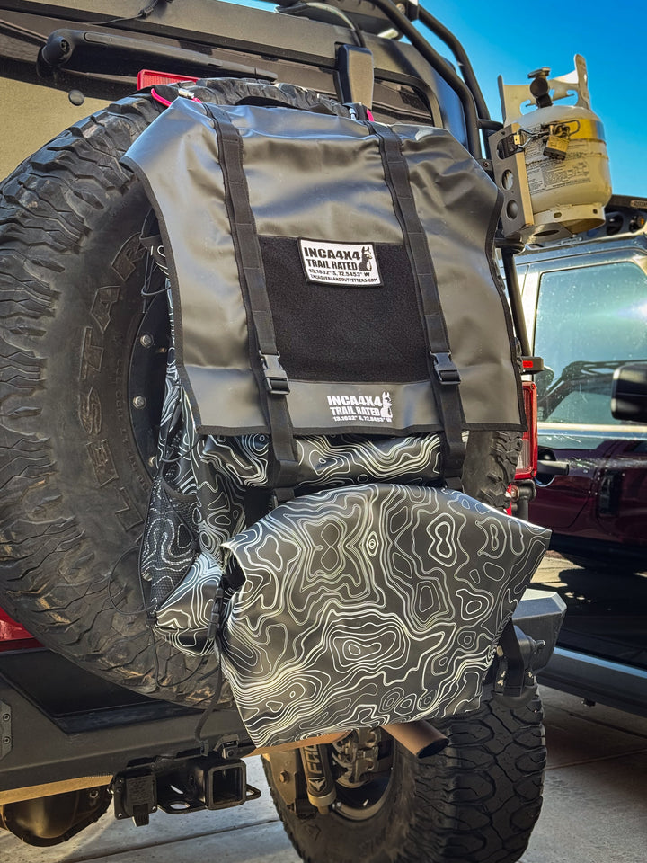 Overland spare tire tailgate bag 3.0