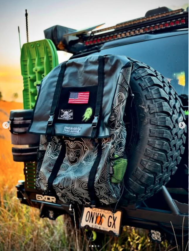 Overland spare tire tailgate bag 3.0