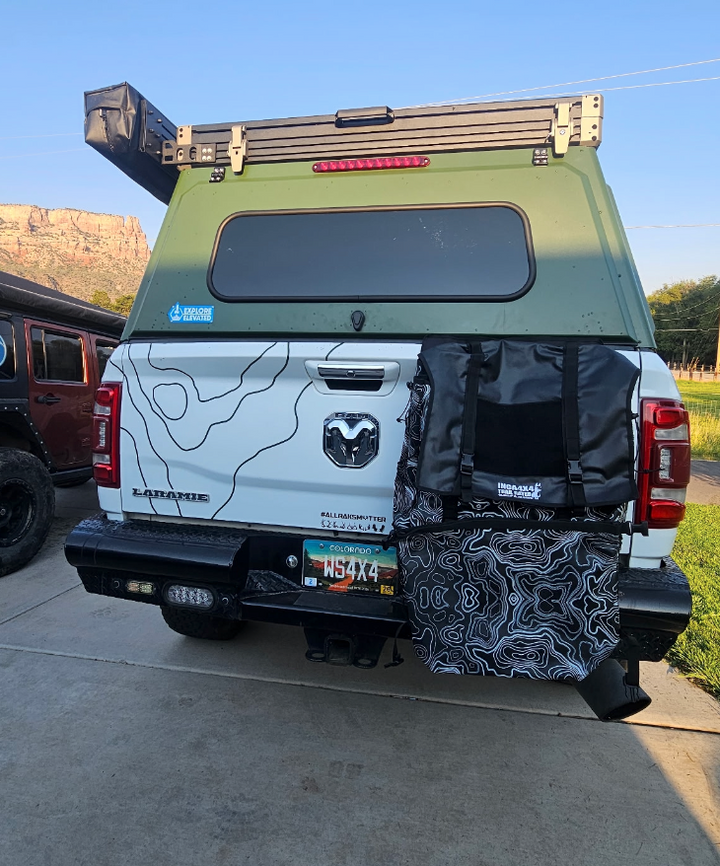Overland spare tire tailgate bag 3.0