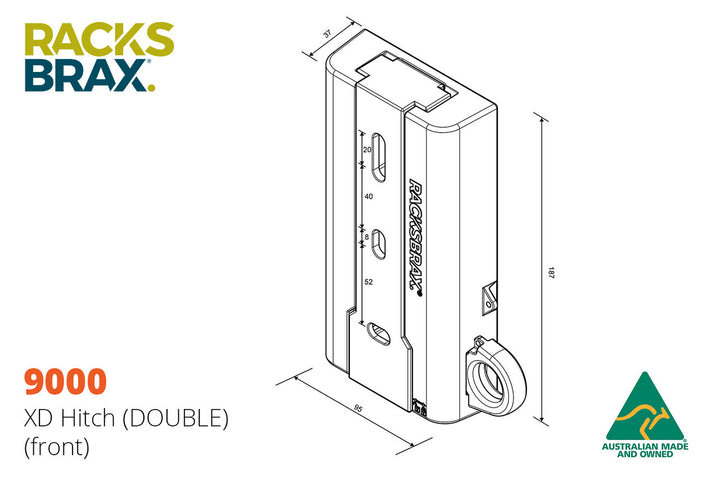 Racksbrax XD Awning Quick Release Hitch