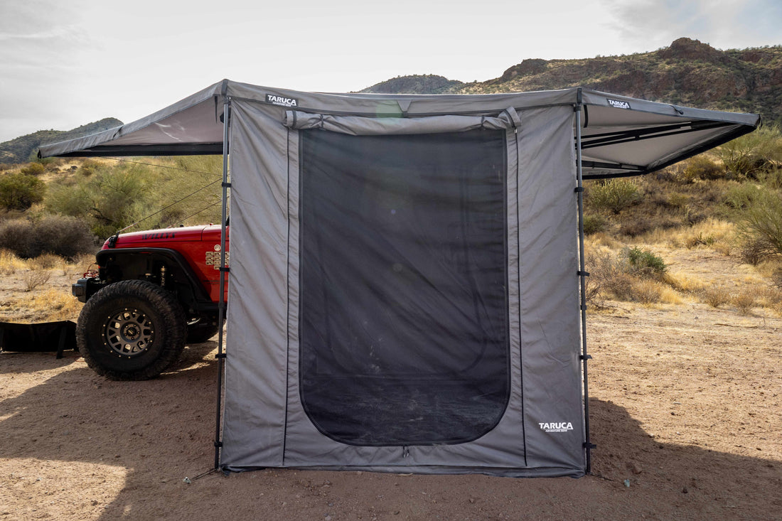 Cube kit with a zippered door open showing the mesh interior