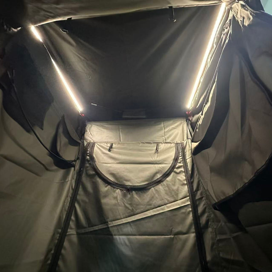 Taruca Ensuite Shower 2.0 interior of shower cube lit by white LED strips