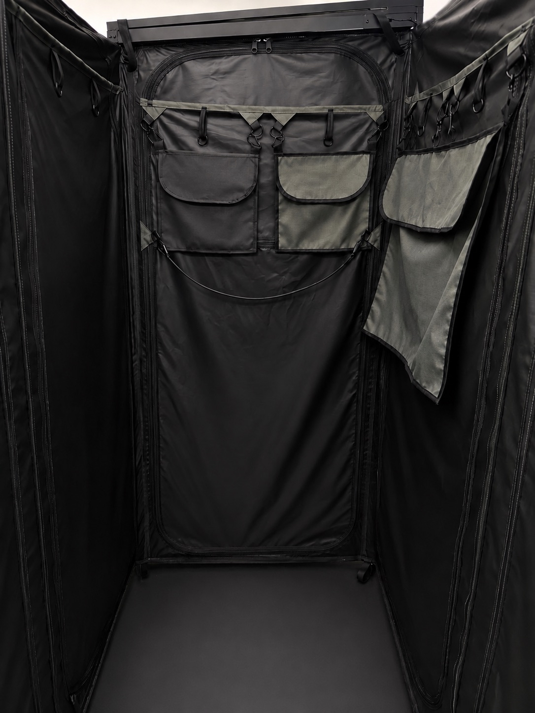 Taruca Double Ensuite interior storage pockets on double shower back wall