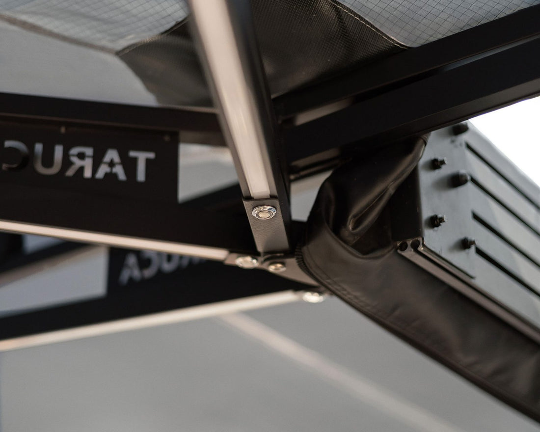 Touch sensor button on the Taruca awning frame