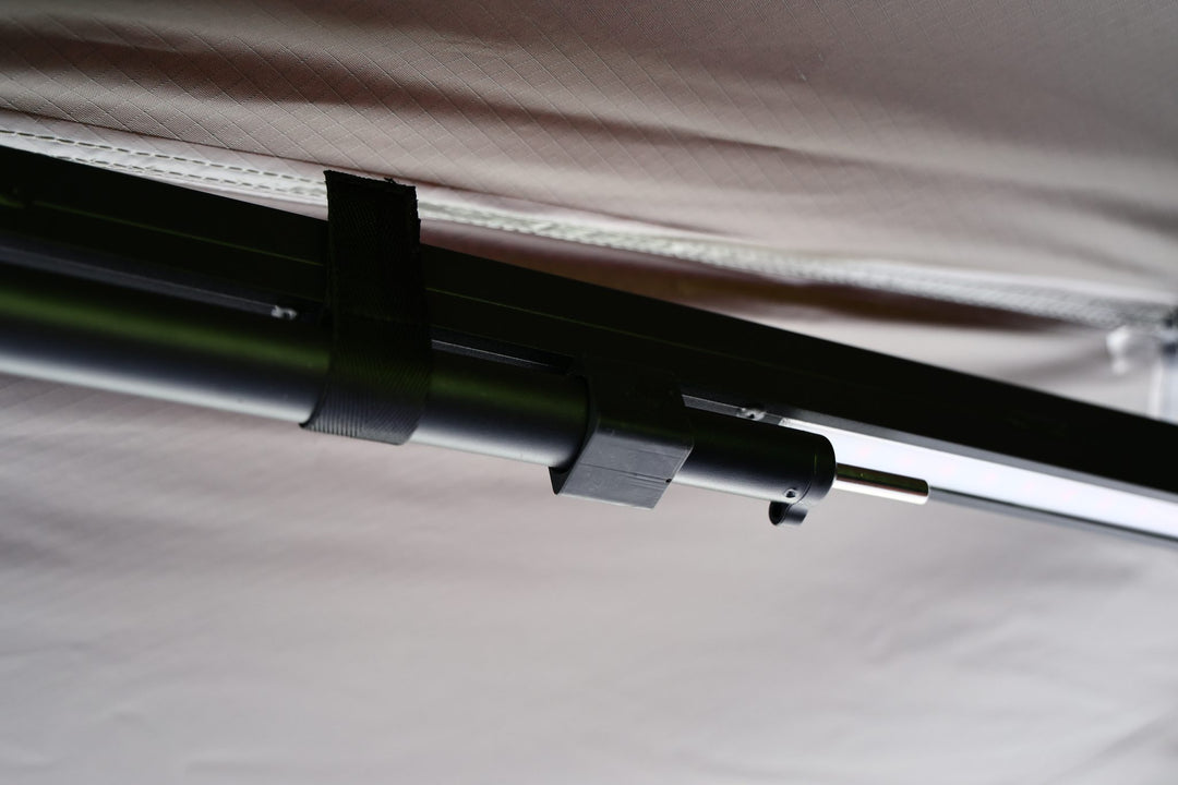 Taruca Rogue 270 S awning support pole strap along the arm